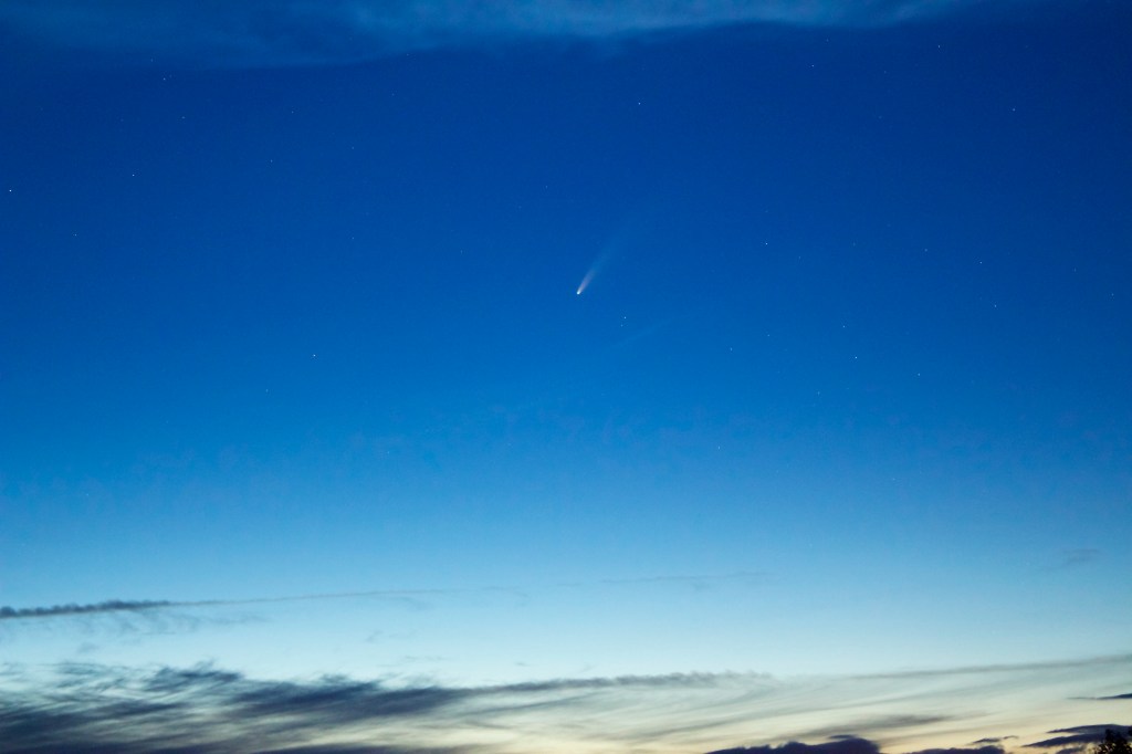 Comet NEOWISE over Lake Placid, NY