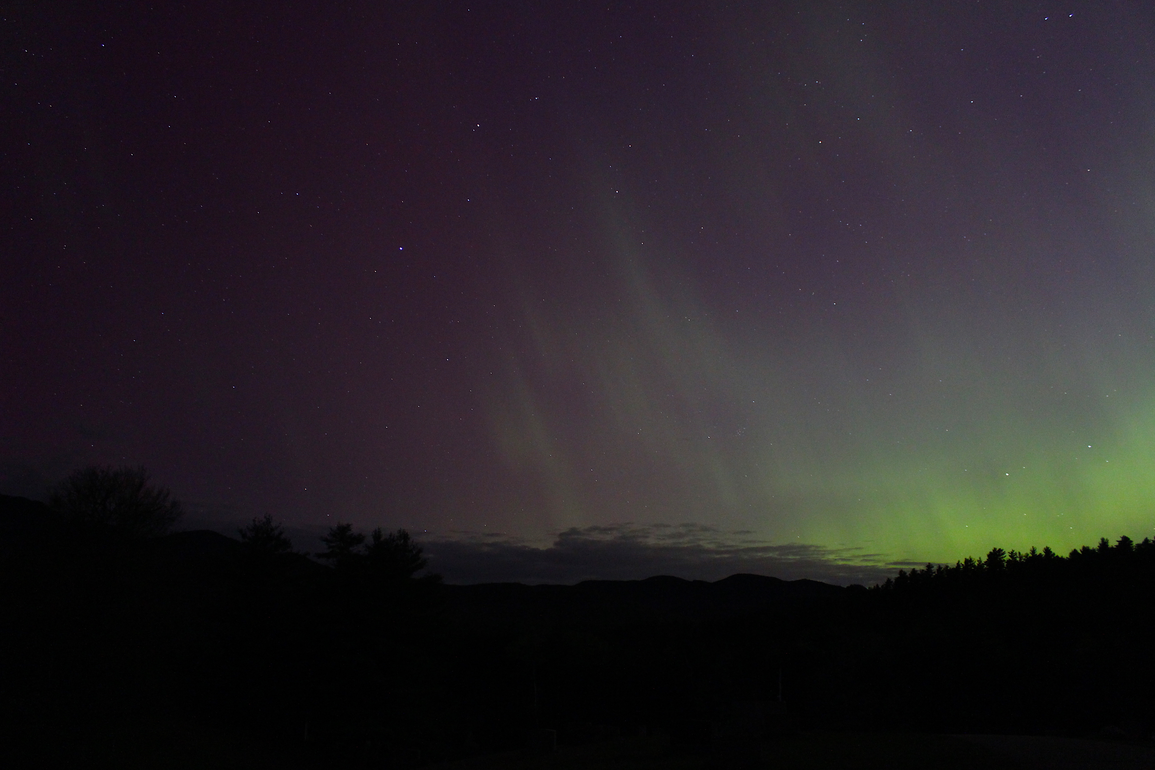 Aurora from Norton Cemetery, 5/11/24.